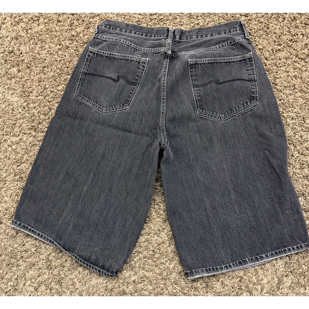 Colorado Jean Shorts Black Denim Short Hip Hop Baggy Mens Size 36x13